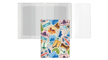 Okładka na dokumenty z dowodem rej. Z nadrukiem travel