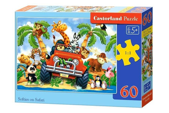 Puzzle 60 Softies on Safari CASTOR Castorland