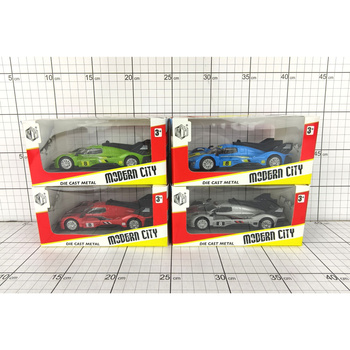 SAMOCHÓD SPORTOWY METALOWY W PUDEŁKU