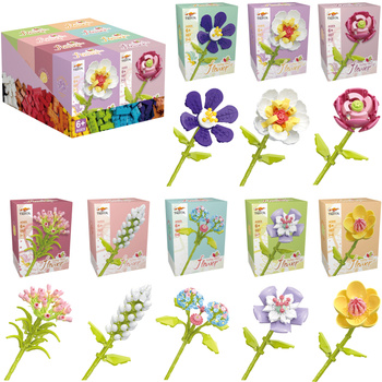 KLOCKI KWIATY 8 WZORÓW