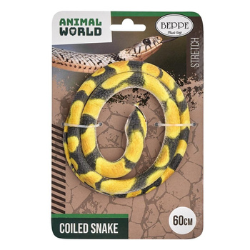 Wąż gumowy pyton siatkowy żółty 60cm Beppe
