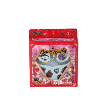 Zestaw biżuterii na blistrze elegancki komplet akcesoria modowe