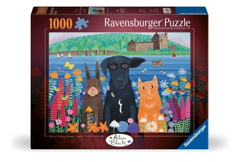 Puzzle 2D: Zwierzaki i zamek 1000el Ravensburger