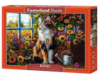 Puzzle 1000 Blooming Cat Meditation CASTOR Castorland