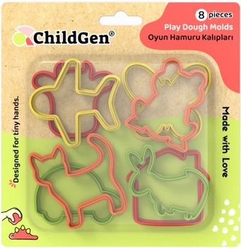 Zestaw 8 foremek do modelowania ciastoliny