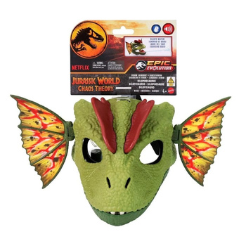 Jurassic World Maska dinozaura Dilophosaurus Mattel