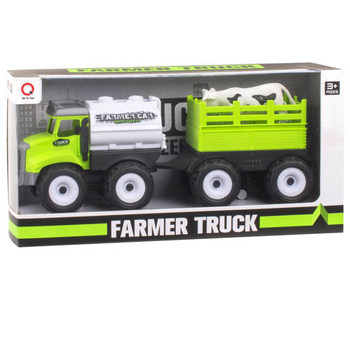 Pojazd rolniczy zabawka z przyczepą dla dzieci edukacyjny zestaw 1 sztukę