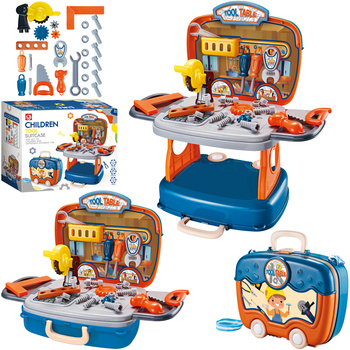 ZESTAW NARZĘDZI STOLIK W WALIZCE 3W1