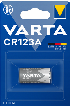 BATERIE LITOWE VARTA CR123 FOTO 1480 mAh 3V