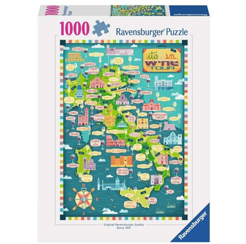 Puzzle 1000 Mapa włoskich win Ravensburger
