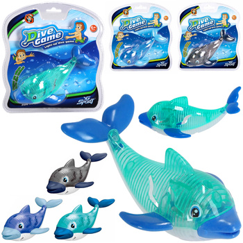 ŚWIECĄCA ZABAWKA DELFIN DO NURKOWANIA ZE ŚWIATŁEM NA BASEN DO WODY PREZENT