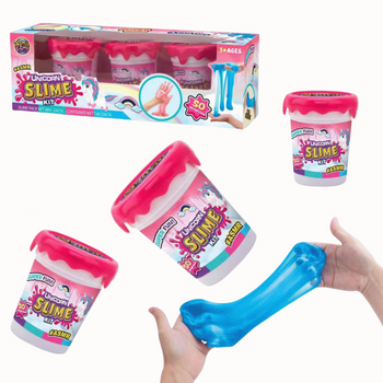 MASA MAGICZNA SLIME JEDNOROŻCE 3x80g