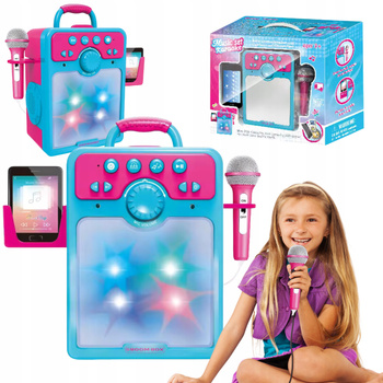 Zabawka Mikrofon Karaoke Ze Światłem Dźwiękiem Prezent Dla Dzieci