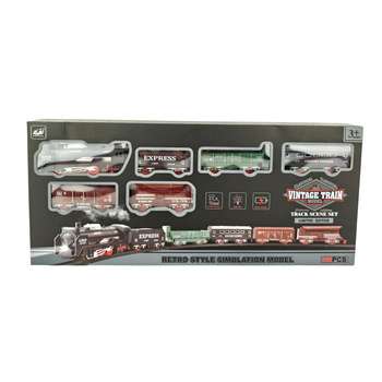 Kolejka Na Baterie Dla Dzieci Tor Z Lokomotywą Zestaw Prezent