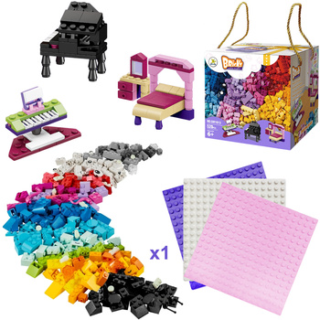 KLOCKI KONSTRUKCYJNE ZESTAW 520 ELEMENTÓW KREATYWNA ZABAWA BAZA PREZENT