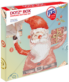 DIAMOND DOTZ DOTZ BOX SANTA CHEER