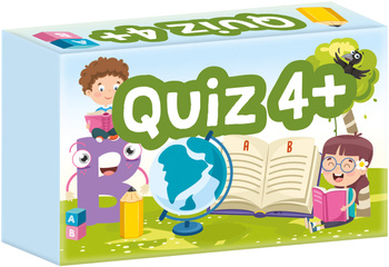 Gra Edukacyjna "Quiz 4+ Mini" Zagadki Rysunkowe Quiz Wiedzy Karty Pytania