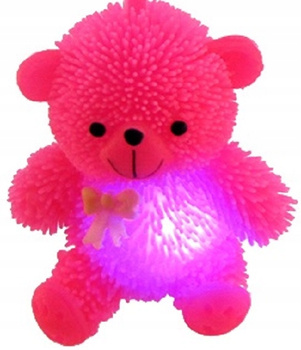 MIŚ MIĘKKI ŚWIECĄCY ZABAWKA ANTYSTRESOWA GNIOTEK GUMOWY GADŻET DO ZABAWY