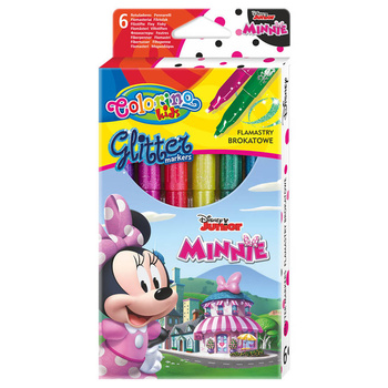 DISNEY COLORINO - FLAMASTRY BROKATOWE 6 KOL - MINNIE