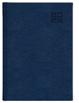 Kalendarz 2026 B5 tygodniowy z notesem Aluminium Standard granat