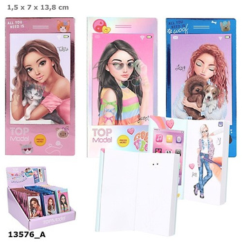 Kolorowanka mini Top Model z dźwiękiem w kształcie telefonu 1szt.mix 13576A