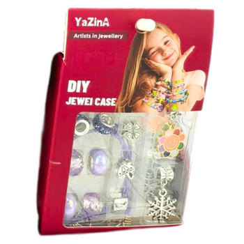 ZESTAW DO ROBIENIA BRANSOLETEK BIŻUTERIA KORALIKI ZESTAW KREATYWNY DIY