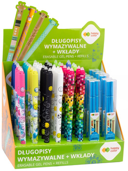 Display Długopis wymazywalny Mix2 0.5mm niebieski 36 szt + wkłady 12 etui