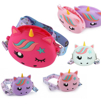 TOREBKA POP IT JEDNOROŻEC SASZETKA SENSORYCZNA PORTFEL DLA DZIECI BUBBLE