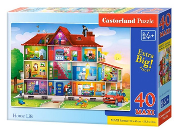 Puzzle 40 maxi - House Life CASTOR Castorland