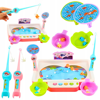 Gra Zręcznościowa Łowienie Rybek na Magnes Wędki Dźwięki Gra Magnetyczna