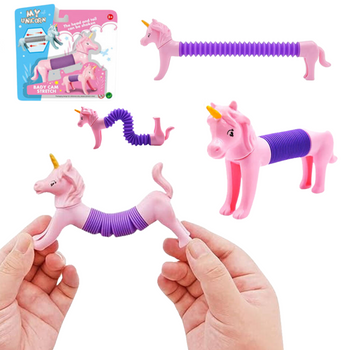 JEDNOROŻEC DO ROZCIĄGANIA ZABAWKA SENSORYCZNA ANTYSTRESOWA POP TUBE GNIOTEK