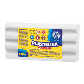 Plastelina Astra 500g biała