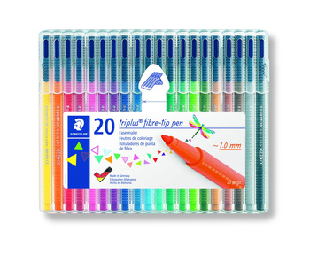 Flamastry triplus 20 kol. w etui Staedtler