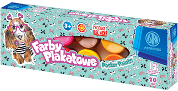 Farby plakatowe Pieski 12 kol x 20 ml