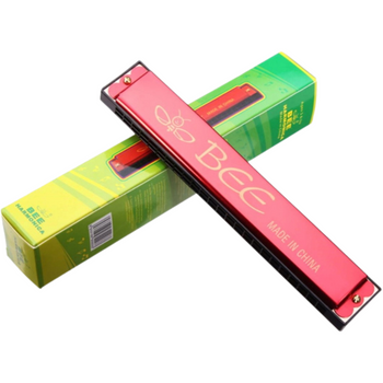 HARMONIJKA USTNA INSTRUMENT MUZYCZNY DO NAUKI GRY ORGANKI DLA DZIECI 24 ton