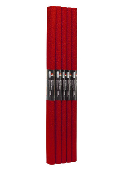 Paczka Bibuła marszczona aluminiowa 50X100 czerwony 5 rolek