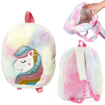 PLECAK DZIECIĘCY PLUSZOWY JEDNOROŻEC UNICORN DO PRZEDSZKOLA SZKOŁY