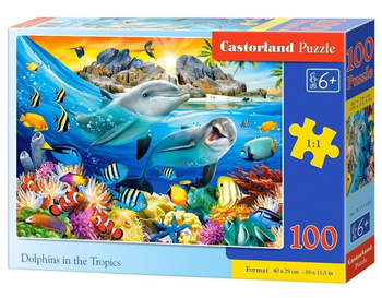 Puzzle 100 Dolphins in the Tropics CASTOR Castorland