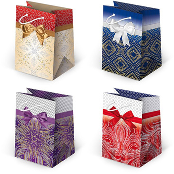 Torebki ozdobne T5-20 Kokardy eleganckie 10 sztuk