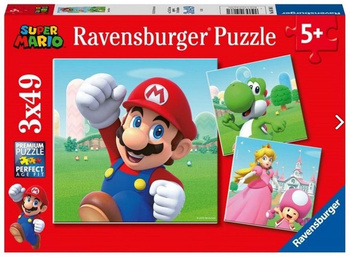 Puzzle dla dzieci 3x49 Super Mario Ravensburger