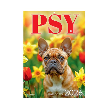 Kalendarz 2026 Psy A4 ścienny