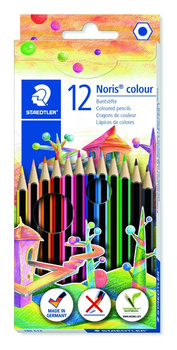 Kredki Noris colour sześciokątne 12 kol. Staedtler