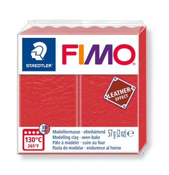 Kostka FIMO leather effect 57g arbuzowy masa termoutwardzalna Staedtler