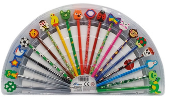Kredki z gumkami 20 kolorów ToysInn STN 8844