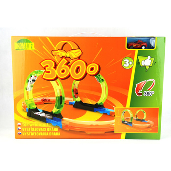 Tor samochodowy autowyrzutnia 360 stopni zabawka dla dzieci 1281104