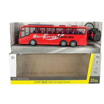 Autobus Na Radio Zdalnie Sterowany RC Światła Dźwięki Prezent Dla Dzieci