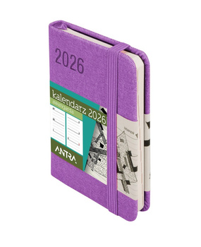 Kalendarz 2026 Awangarda A7 TDW fioletowy