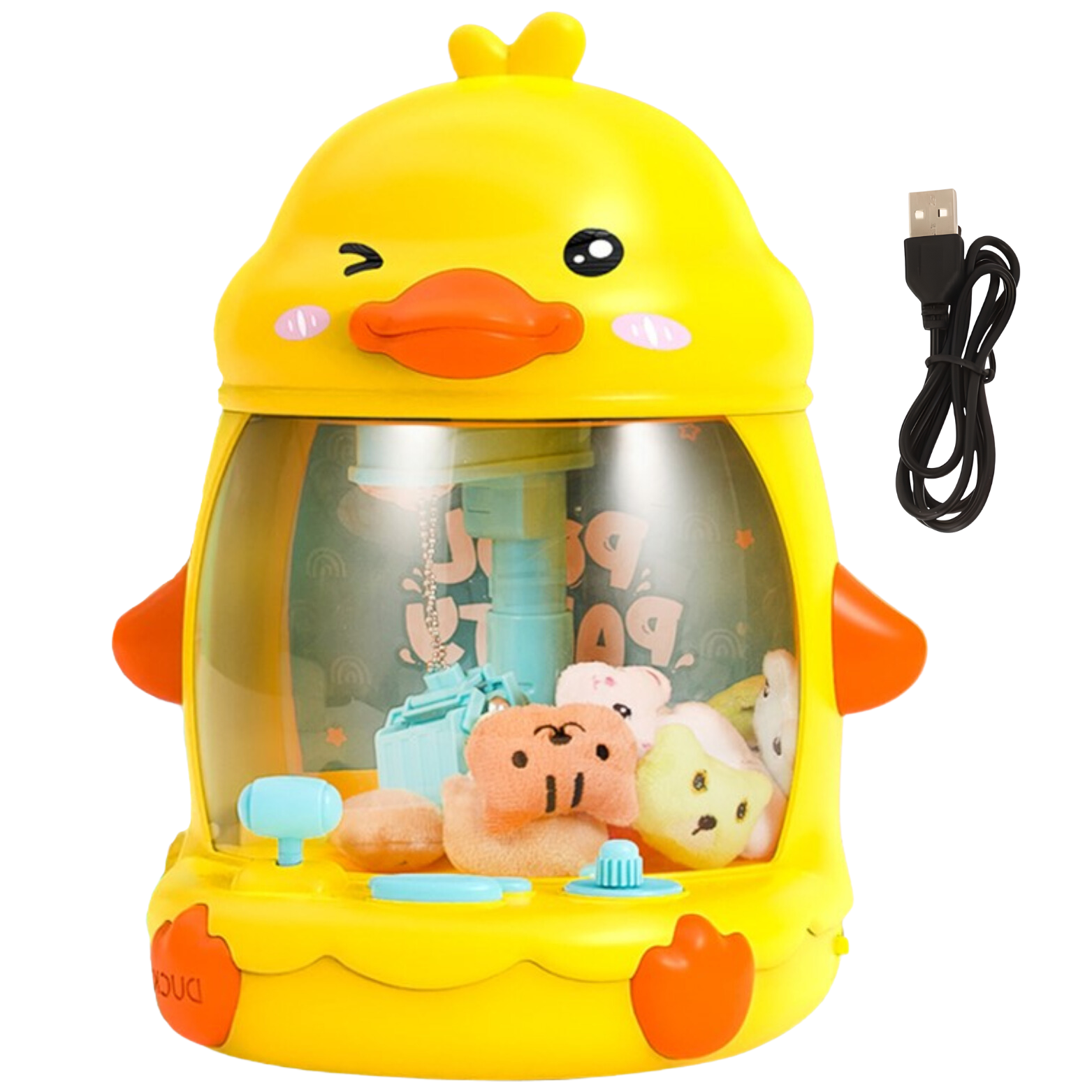 Duża Gra Zręcznościowa Kaczka Automat Maszyna Do Łapania Zabawek LED Muzyka