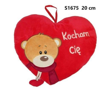Poduszka Serce miś 20cm Sun-Day
