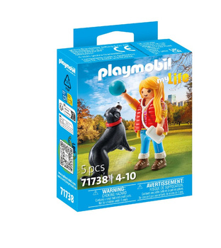 Playmobil Dziewczynka z psem pasterskim 71738